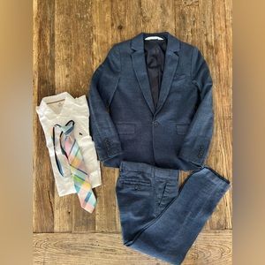 H&M linen and cotton boys suit, size 8
